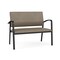 Lesro Newport 2 Seat Tandem Seating Metal Frame No Center Arms, Black, MD Farro Upholstery NP1501 - alternate 1